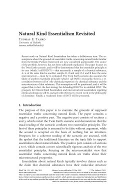 Natural Kind Essentialism Revisited