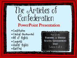 The Articles of Confederation