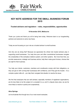 PDF 431.9KB - Fair Work Ombudsman