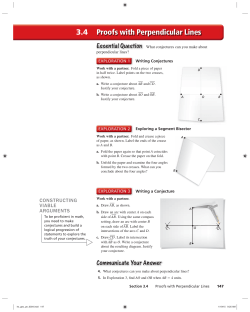 Proofs with Perpendicular Lines