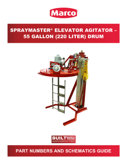 spraymaster&reg; elevator agitator &ndash; 55 gallon (220 liter) drum