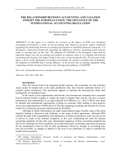 the relationship between accounting and taxation insight the