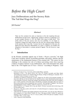 Jury Deliberations and the Secrecy Rule