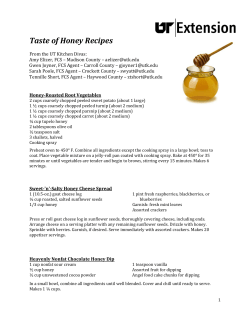 Taste of Honey Recipes