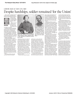 Soldier remained for the Union