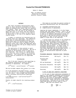 Practical Fast Polynomial Multiplication