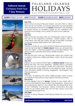 a PDF copy - Falkland Islands Holidays