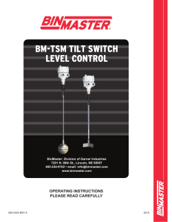 bm-tsm tilt switch level control