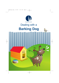 Barking Dog - Moreland City Council