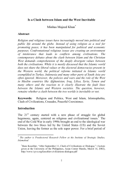 Is a Clash between Islam and the West Inevitable
