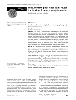 Penguins from space: faecal stains reveal the location of emperor