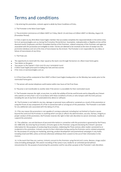 Terms and conditions