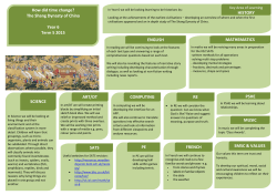 How did time change? The Shang Dynasty of China Year 6 Term 5