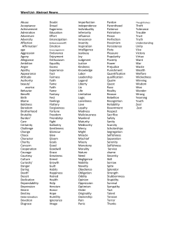 Abstract Nouns