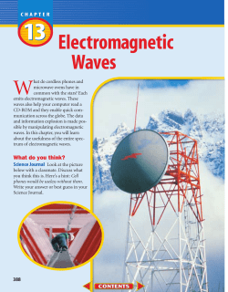 Chapter 13: Electromagnetic Waves