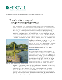 Boundary Surveying and Topographic Mapping