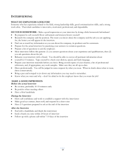 interviewing