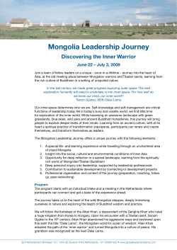 Mongolia Leadership Journey - Tilanus CTI | Coaching, Training