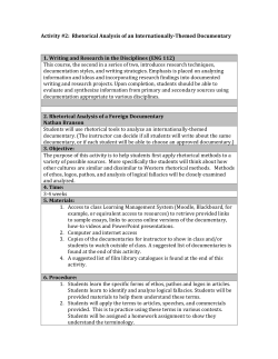 Activity #2 - UNC World View