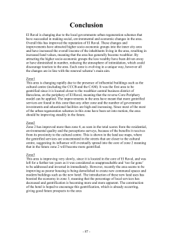 Conclusion - Barcelona Field Studies Centre