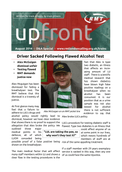 Driver Sacked Following Flawed Alcohol Test