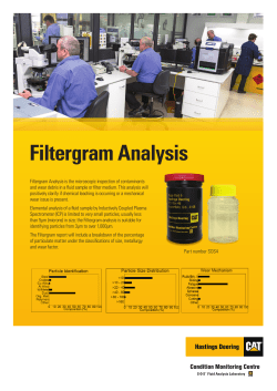 Filtergram Analysis