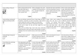 I enjoy reading, writing and speaking Write a job description for the