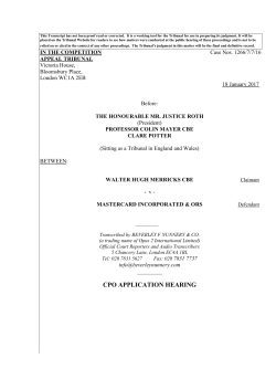PDF 451KB - Competition Appeal Tribunal