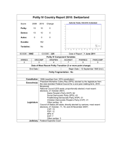 Switzerland - Systemic Peace