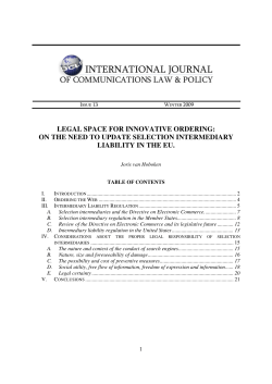 legal space for innovative ordering: on the need to update