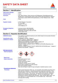 safety data sheet