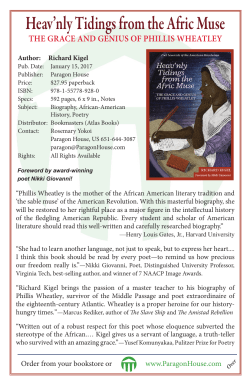 Marketing Flyer - Paragon House Publishers