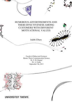 humorous advertisements and their effectiveness among customers