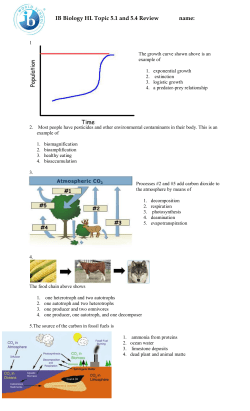 5.1 to 5.4 Review Worksheets