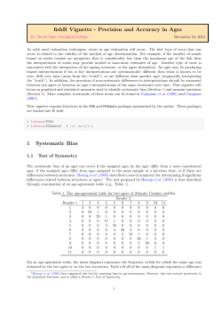 fishR Vignette &ndash; Age Precision and Accuracy