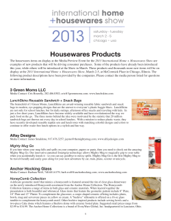 2013 JanuaryPress Event list_Layout 5