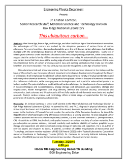 Abstract and bio, Dr. Cristian Contescu