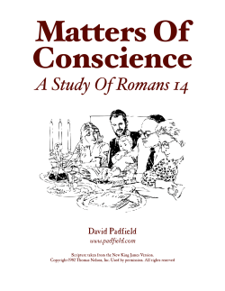 Matters of Conscience