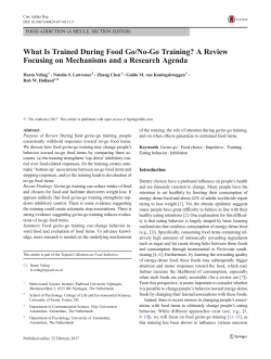 What Is Trained During Food Go/No