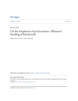 On the Emptiness of an Encounter