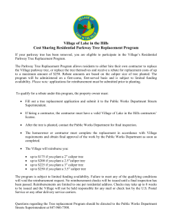 Tree Replacement Program