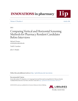 Comparing Vertical and Horizontal Screening Methods for