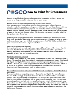 How to paint green screen