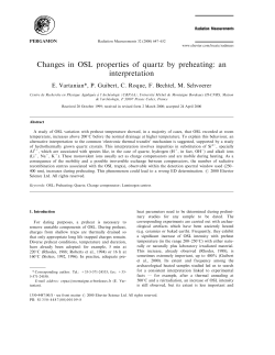Changes in OSL properties of quartz by preheating: an