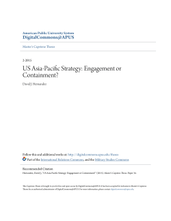 US Asia-Pacific Strategy: Engagement or Containment?