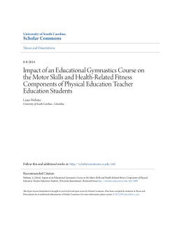 Impact of an Educational Gymnastics Course on the Motor Skills and