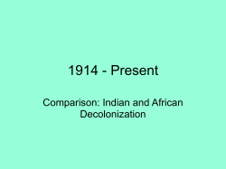 20th Century-Decolonization-India
