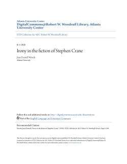 Irony in the fiction of Stephen Crane