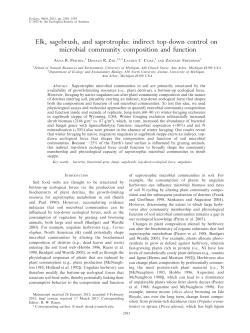 Elk, sagebrush, and saprotrophs: indirect topdown control on