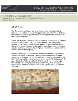 A Puff Piece - New Orleans Bar Association